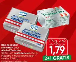 Spar Nöm teebutter streichzart oder almliesl teebutter Angebot