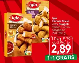 Spar Iglo hühner sticks oder nuggets Angebot