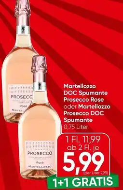 Spar Martellozzo doc spumante prosecco rose oder martellozzo prosecco doc spumante Angebot