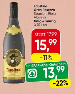 Spar Faustino gran reserva Angebot