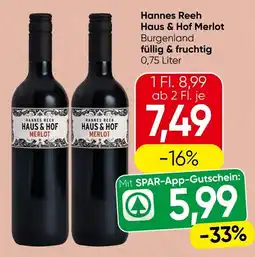 Spar Hannes Reeh Haus & Hof Merlot Angebot