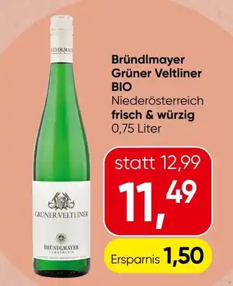 Spar Bründlmayer Grüner Veltliner BIO Angebot