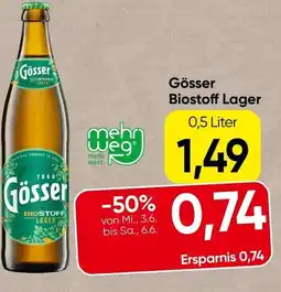 Spar Gösser biostoff lager Angebot