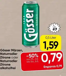 Spar Gösser Märzen, Naturradler Angebot
