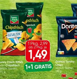 Spar Funny frisch riffels oder chipsfrisch Angebot