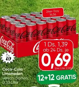 Spar Coca-cola limonaden Angebot