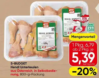 Spar S-BUDGET Hendl Unterkeulen Angebot