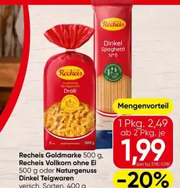 Spar Recheis Goldmarke Elerteigwaren Angebot