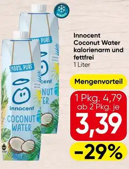 Spar Innocent coconut water kalorienarm und fettfrei Angebot