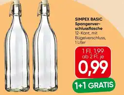 Spar Simpex basic spangenver- schlussflasche Angebot