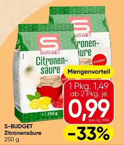 Spar S-BUDGET Zitronensäure Angebot