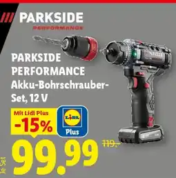 Lidl Parkside performance akku-bohrschrauber- set, 12 v Angebot