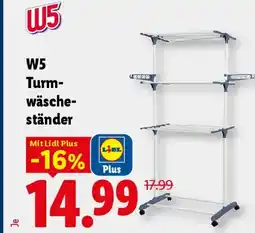 Lidl W5 Turm- wäsche- ständer Angebot