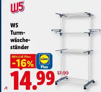 W5 Turm- wäsche- ständer