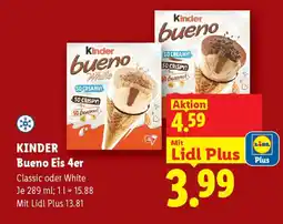 Lidl Kinder bueno eis 4er Angebot