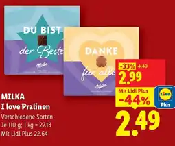 Lidl Milka i love pralinen Angebot