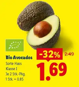 Lidl Bio avocados Angebot
