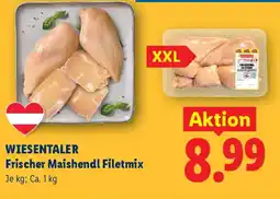 Lidl Wiesentaler frischer maishendl filetmix Angebot
