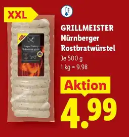 Lidl Grillmeister nürnberger rostbratwurstel Angebot