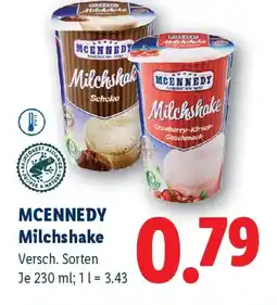 Lidl Mcennedy milchshake Angebot