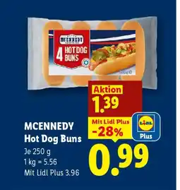 Lidl Mcennedy hot dog buns Angebot
