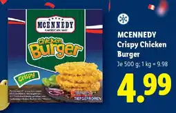 Lidl Mcennedy crispy chicken burger Angebot
