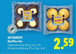 Lidl MCENNEDY Muffins 4er Angebot