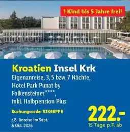 Lidl Kroatien insel krk Angebot