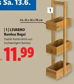 Lidl LIVARNO Bambus Regal Angebot