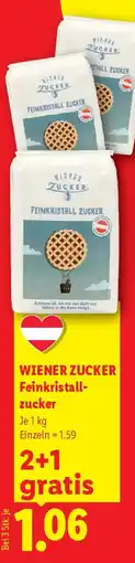 Lidl WIENER ZUCKER Feinkristall- zucker Angebot