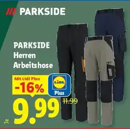 Lidl PARKSIDE Herren Arbeitshose Angebot