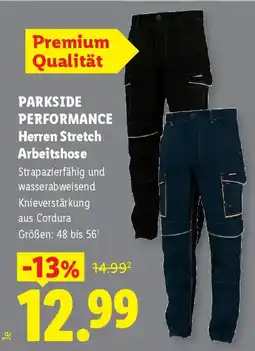 Lidl Parkside performance herren stretch arbeitshose Angebot