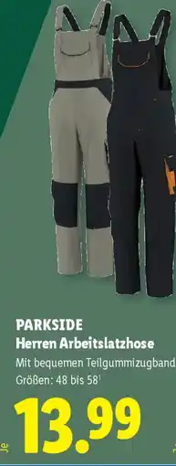 Lidl PARKSIDE Herren Arbeitslatzhose Angebot