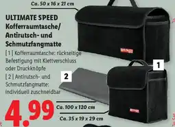 Lidl Ultimate speed kofferraumtasche/ antirutsch- und schmutzfangmatte Angebot