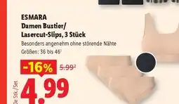 Lidl Damen Bustier/ Lasercut-Slips, 3 Stück Angebot