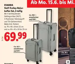 Lidl Esmara Stoff-Trolley-Reise- koffet Angebot