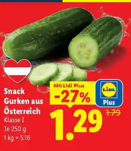 Lidl Snack Gurken aus Österreich Klasse Angebot