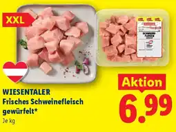 Lidl WIESENTALER Frisches Schweinefleisch gewürfelt Angebot