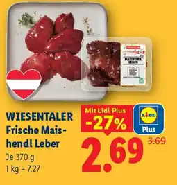 Lidl Wiesentaler frische mais- hendl leber Angebot