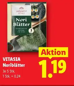 Lidl Vitasia noriblätter Angebot