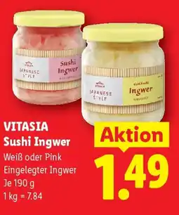 Lidl Vitasia sushi ingwer Angebot