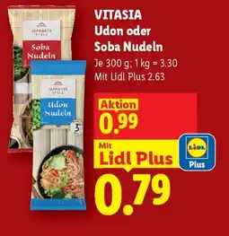 Lidl VITASIA Udon oder Soba Nudeln Angebot