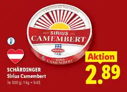Lidl SCHÄRDINGER Sirius Camembert Angebot