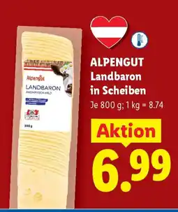 Lidl Alpengut landbaron in scheiben Angebot