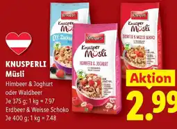 Lidl Knusperli müsli Angebot