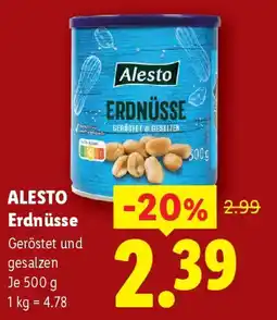 Lidl ALESTO Erdnüsse Angebot