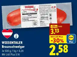 Lidl Wiesentaler braunschweiger Angebot