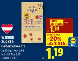 Lidl Wiener zucker gelierzucker 3:1 Angebot
