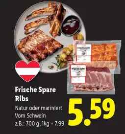 Lidl Frische spare ribs Angebot