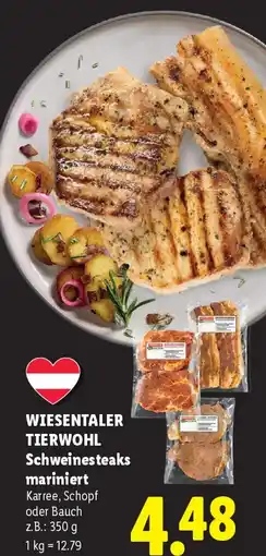 Lidl Wiesentaler tierwohl schweinesteaks mariniert Angebot